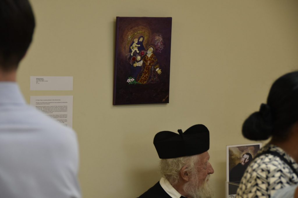 A small painting by Gabriella Giannini of St Philip