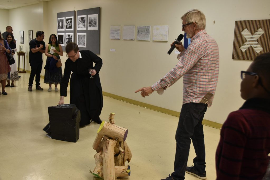 Ale Groen explains his interactive art