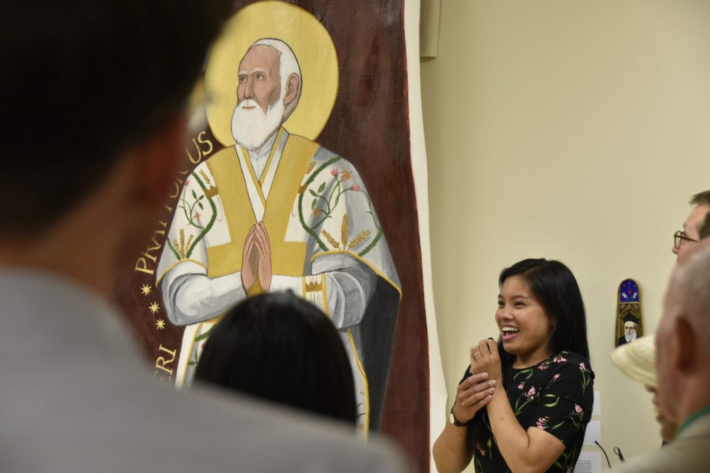 Ivony Vistan describes the making of the St Philip banner