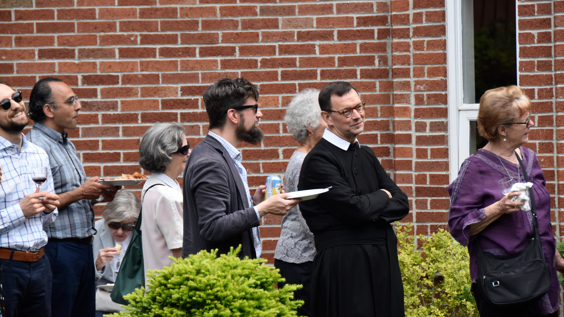 A St Philip's Day reception in the garden