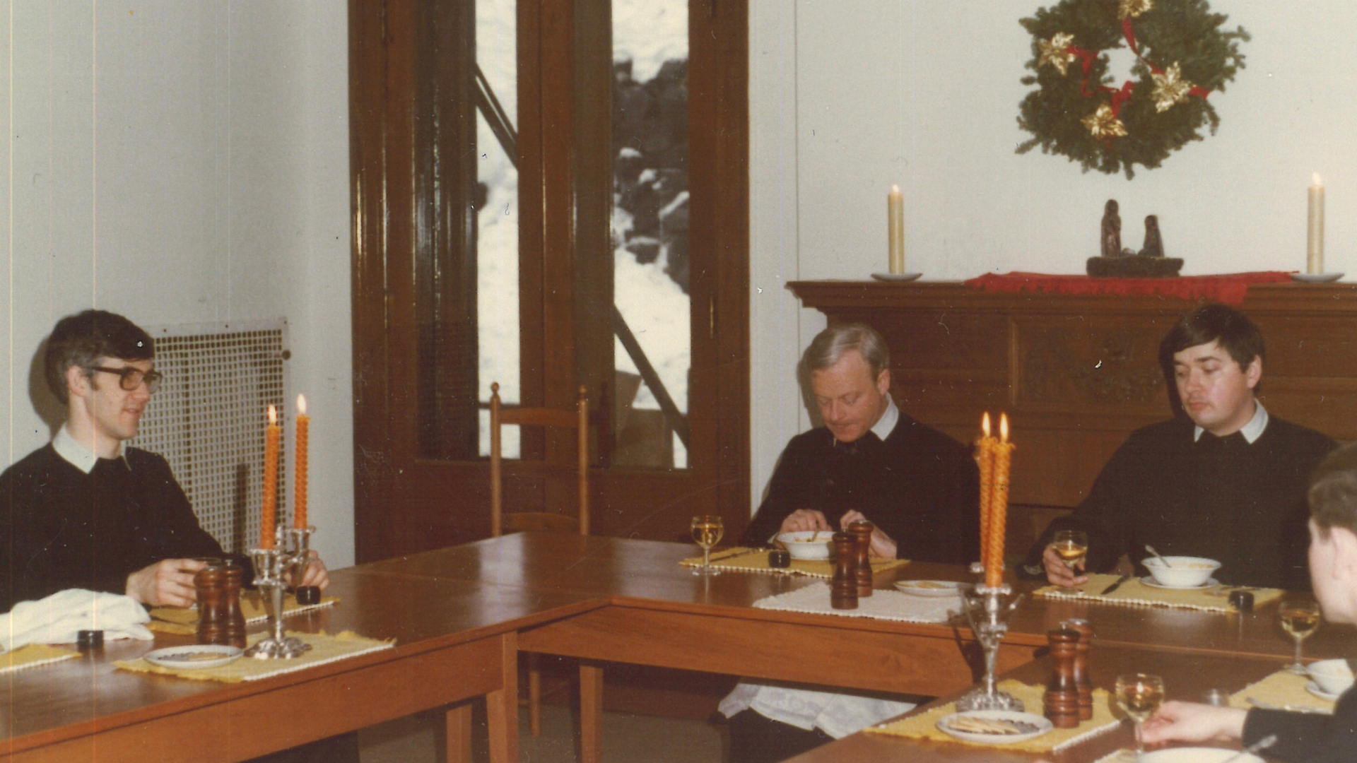 The early community celebrates Christmas