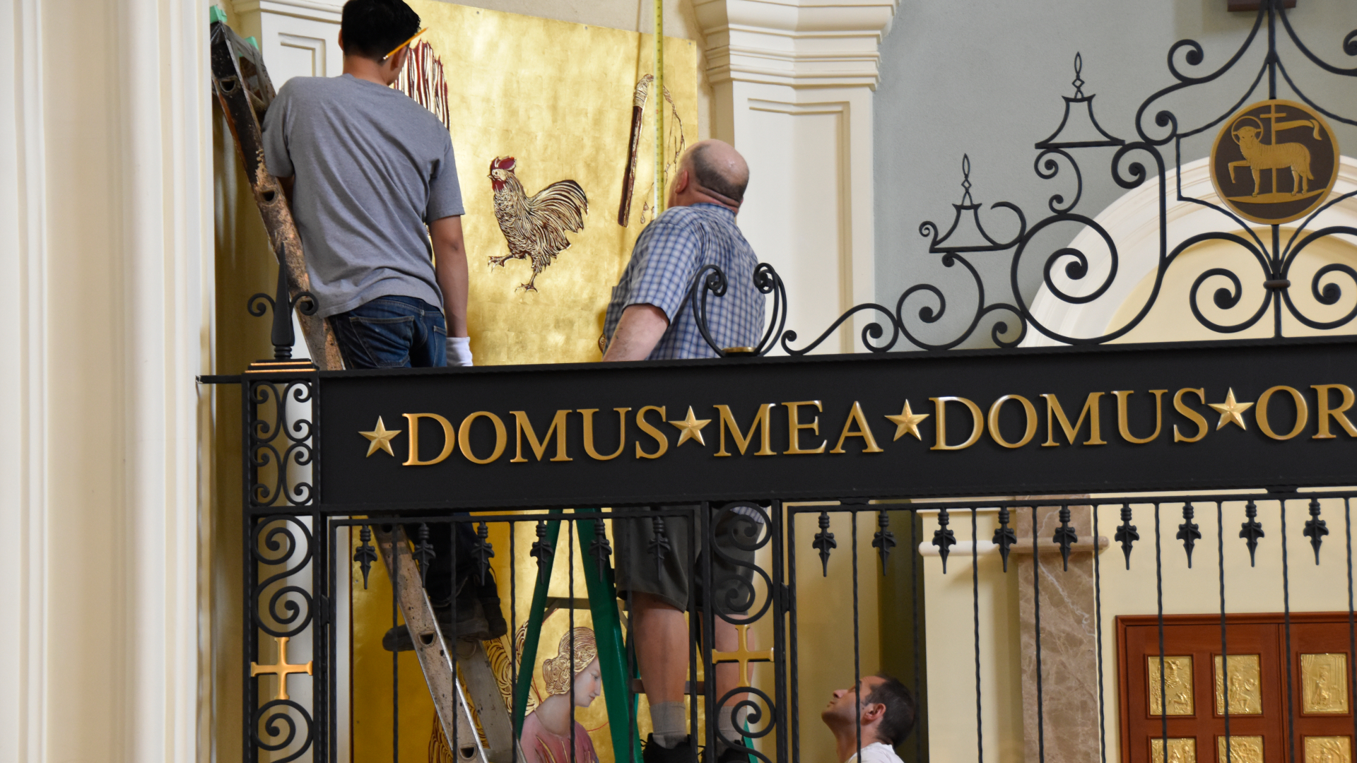 Installing the new Sanctuary art