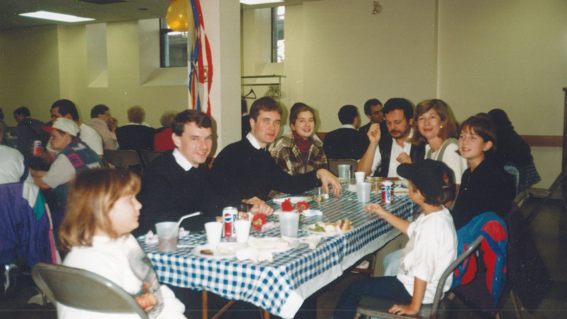 Fr Derek and Fr Philip at a parish reception
