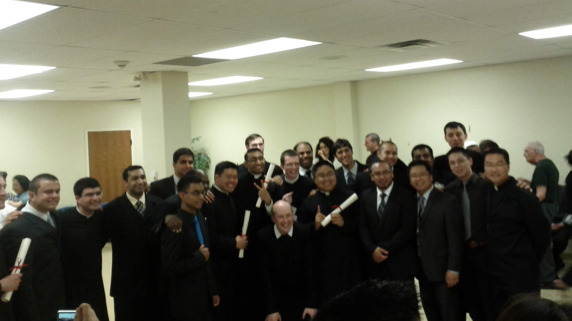 Seminarians at graduation