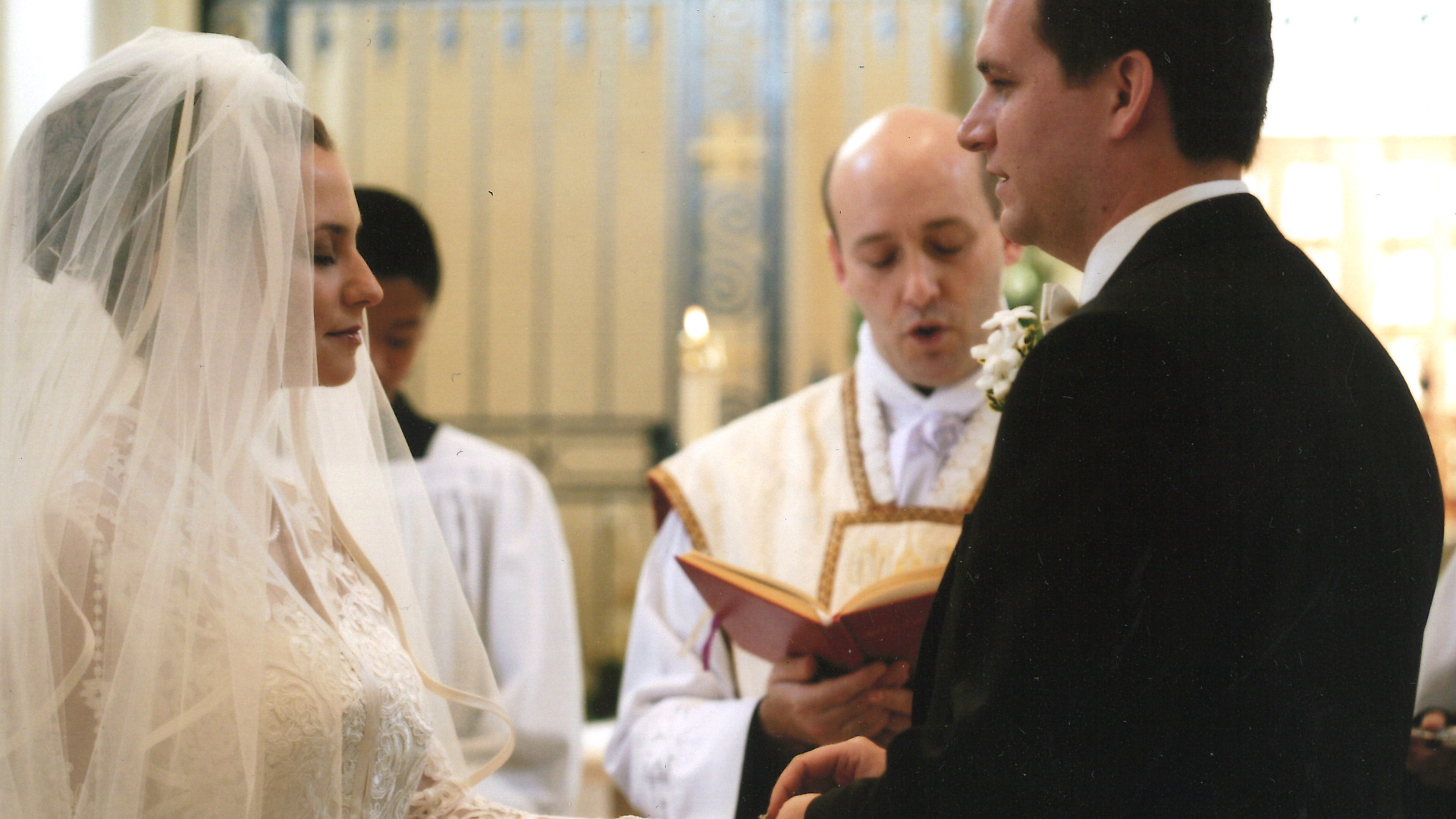 Fr Paul performs a wedding
