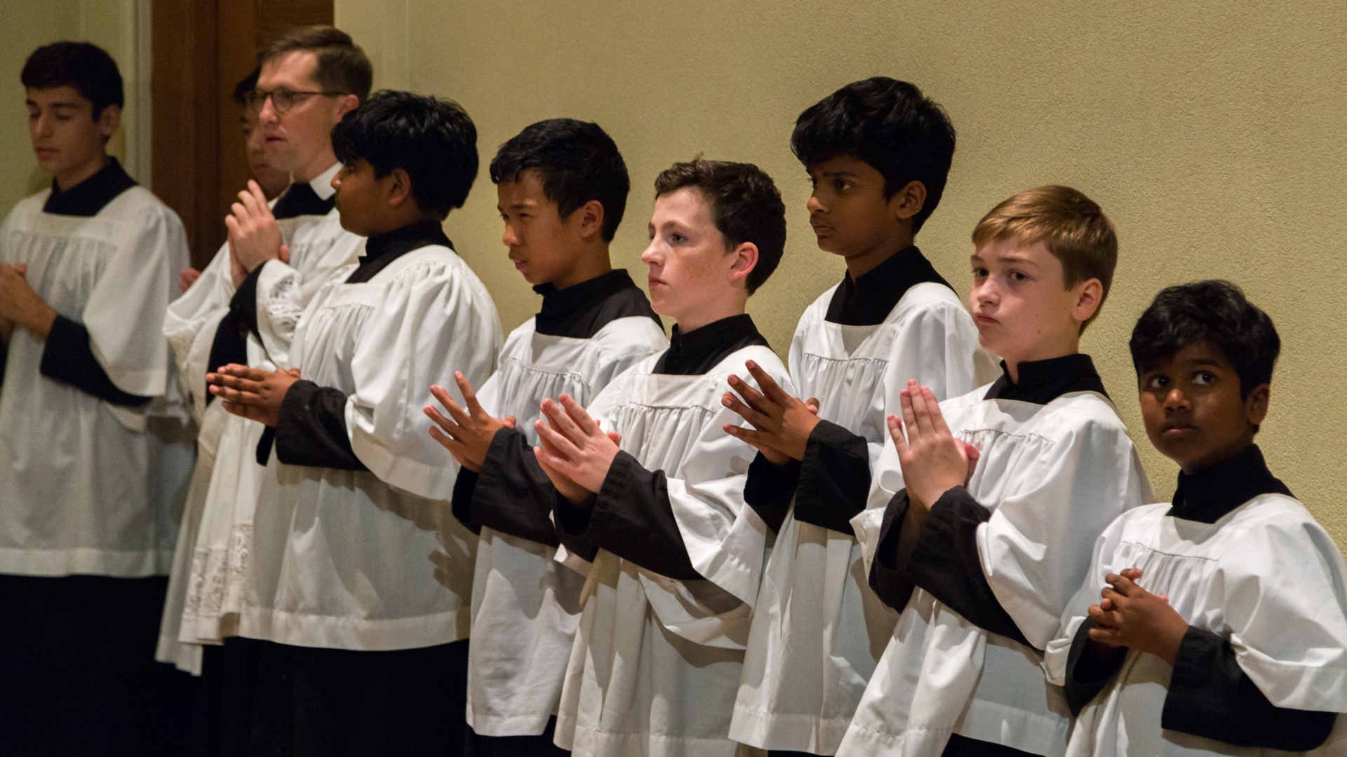 Altar boys at Mass