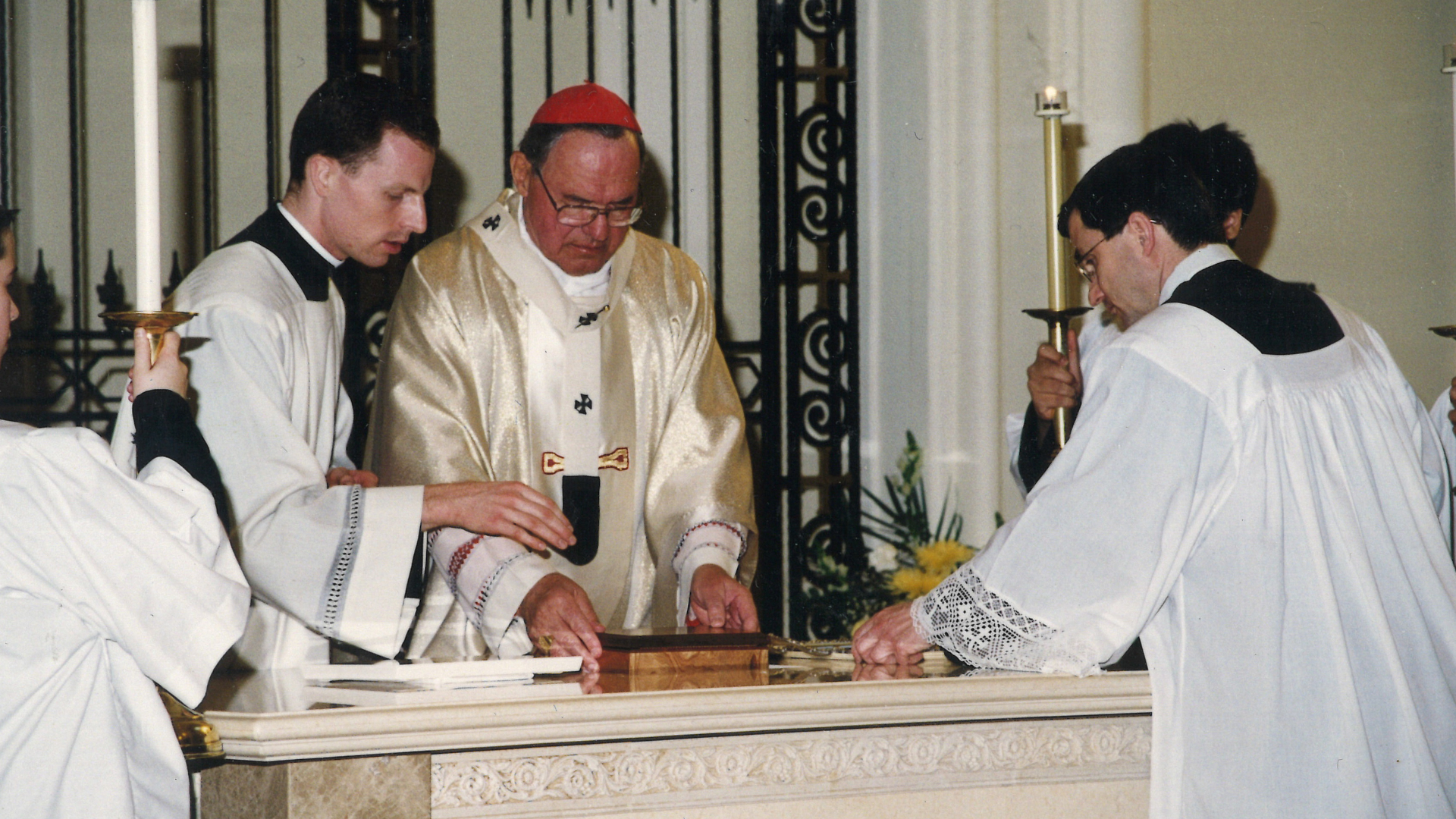Rededication of Holy Family after the fire